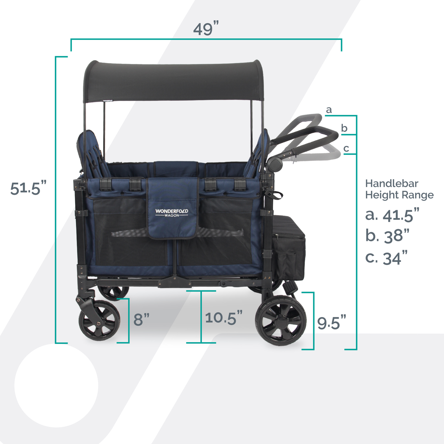 W4 Elite Quad Stroller Wagon (4 Seater) l WonderFold – WONDERFOLD W4 Elite Quad Stroller Wagon (4 Seater) l WonderFold – WONDERFOLD