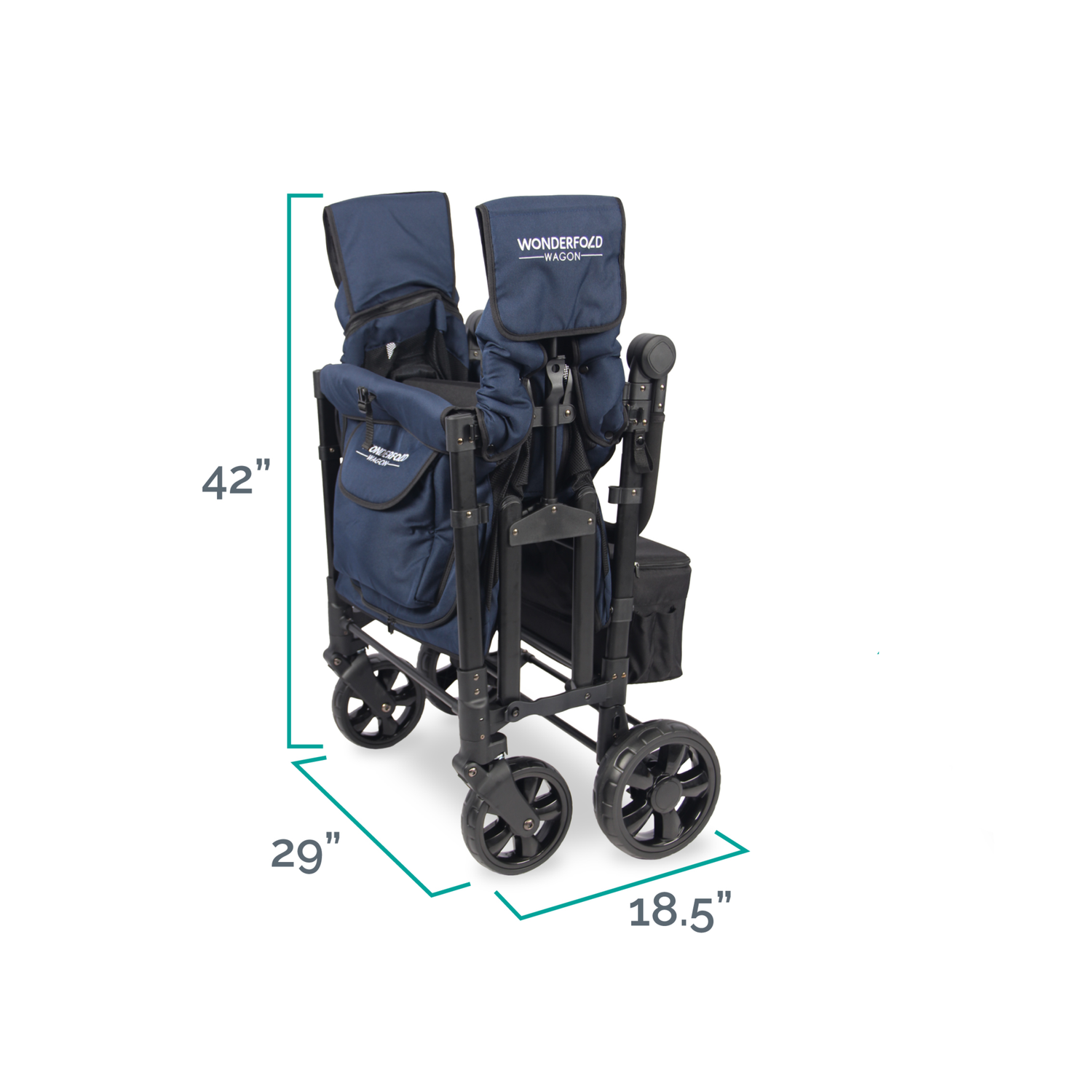 wonderfold w4 luxe quad stroller wagon pencil W4 Elite Quad Stroller Wagon (4 Seater) l WonderFold – WONDERFOLD