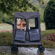 toddler stroller wagon wind cover with Velcro windows